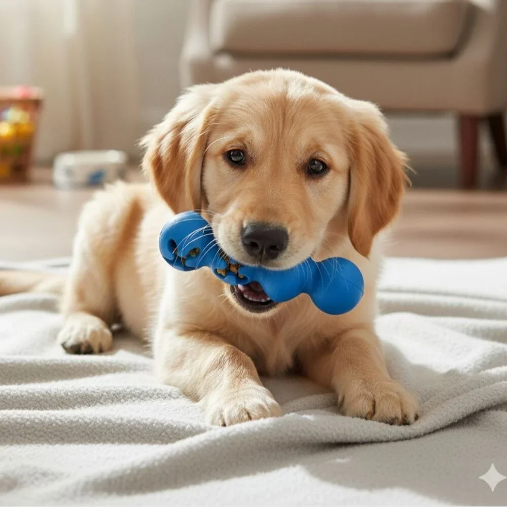 JW Pet Company NWT Blue Playbites Caterpillar Puppy Dog Toy, Small/Medium